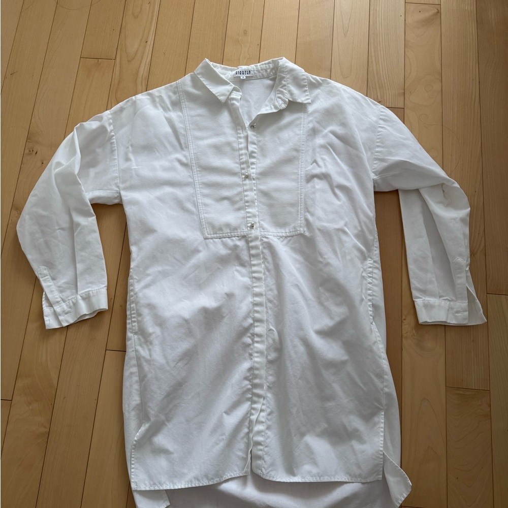 Claudie Pierlot White Long Sleeve Dress
